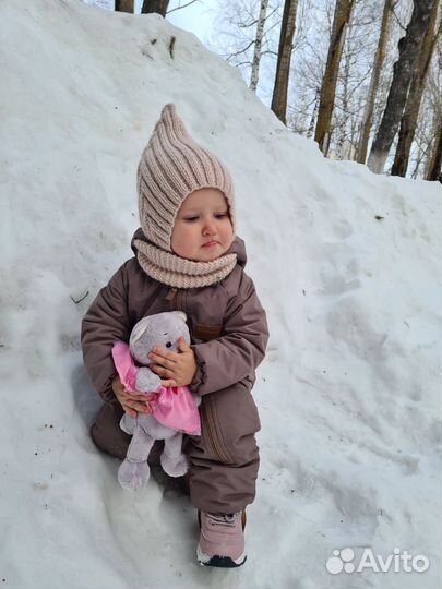 Комплект шапка и снуд ручной работы