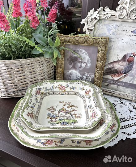 Салатники и блюдо Spode, Англия