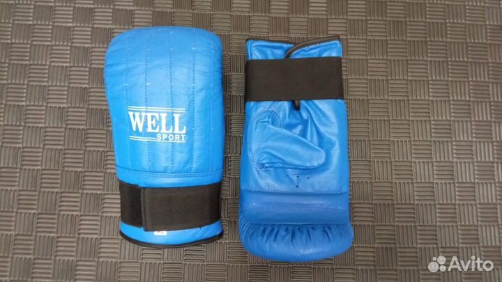 Перчатки боксерские снарядные кожаные