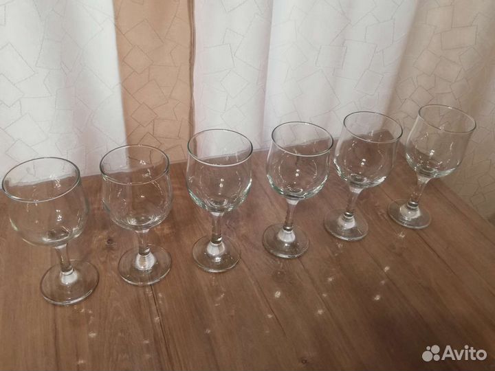 Стеклянные фужеры на ножках Икея 5 видов