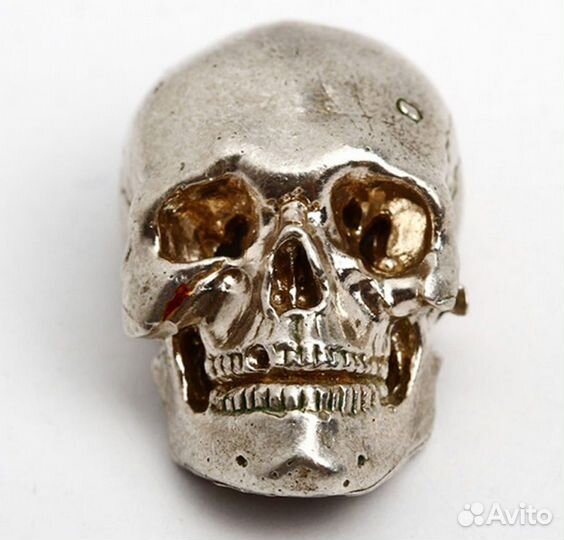 Фигурка - миниатюра «Череп». Серебро