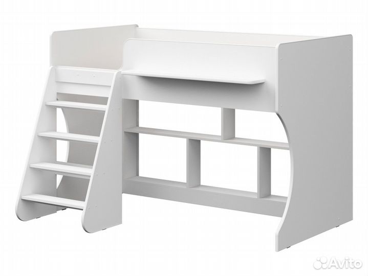 Кровать-чердак Шарни белый