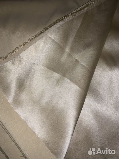 Ткань натуральный шелк италия бежевый