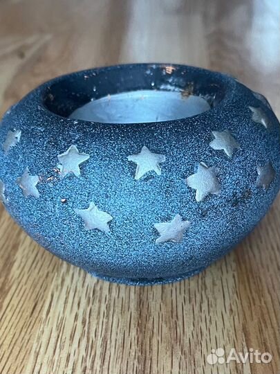 Глиняный подсвечник