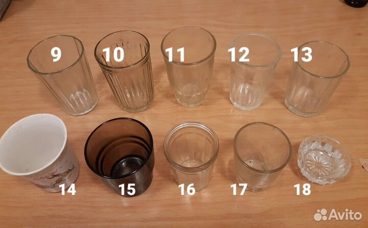 Стаканы, рюмки