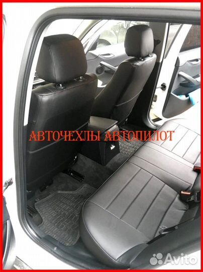 Чехлы Автопилот BMW X1 e84 из экокожи чёрные