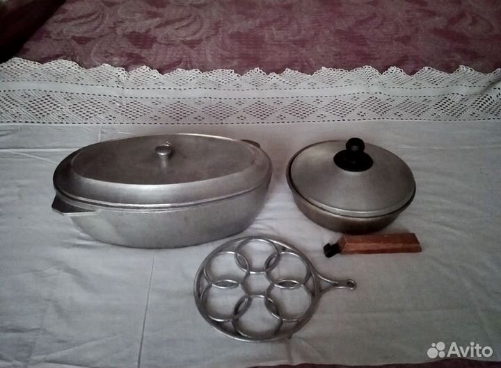 Чугунный казан и сковорода СССР