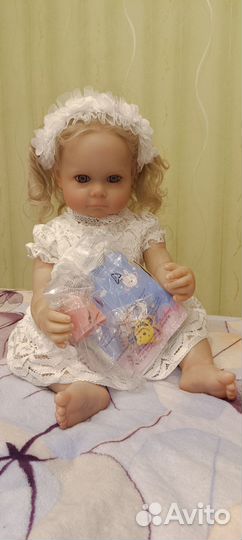 Кукла реборн силиконовая 55см Cokela