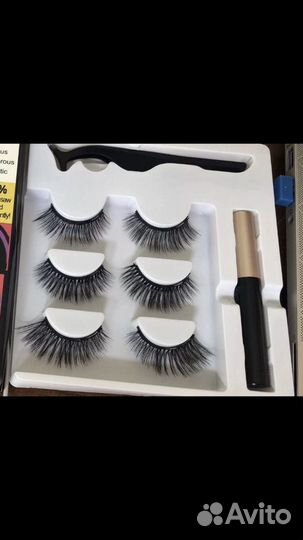 Магнитные накладные ресницы с магнитной подводкой