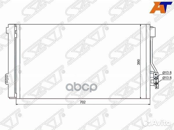 Радиатор кондиционера Mercedes-Benz Viano 03-14