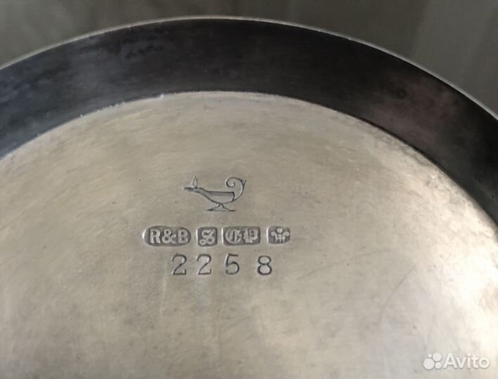 Круэт хрусталь/серебрение Sheffield Англия