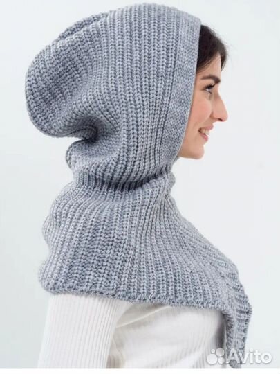 Новый капор зимний женский вязаный