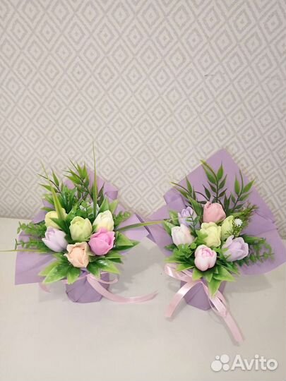 Букет тюльпанов мыло сувенирное