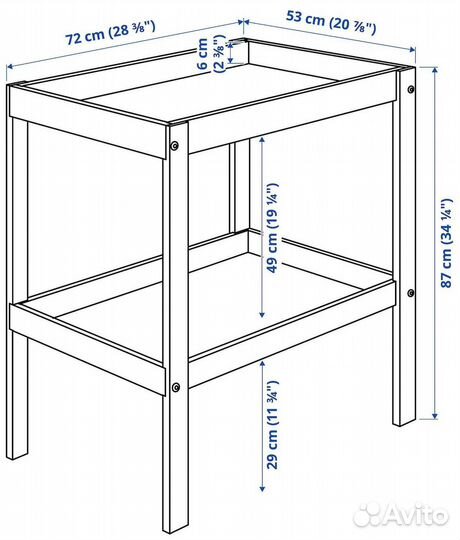 Пеленальный столик IKEA