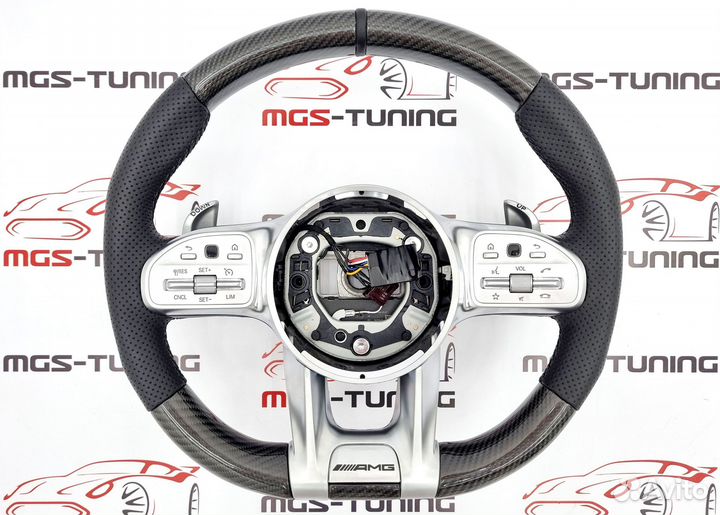 Руль 63 AMG подогрев Mercedes E W213/C238 карбон