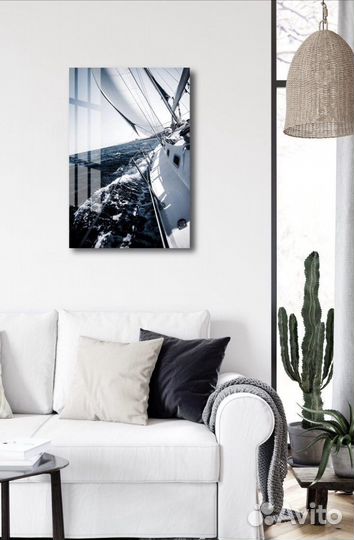 Картина на стекле artabosko яхта