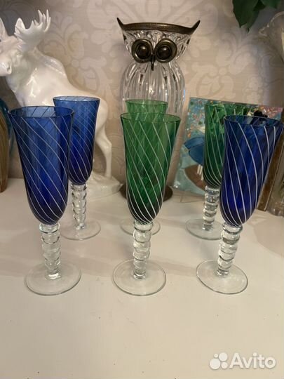 Фужеры мурано и Нактманн хрусталь