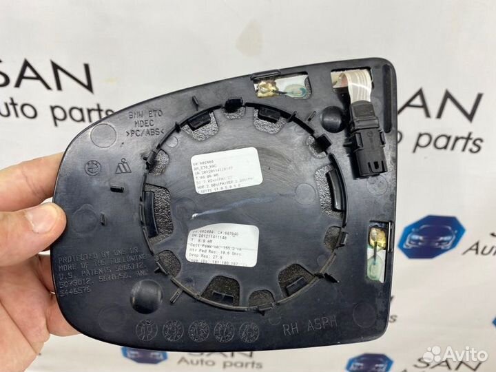 Зеркальный элемент правый Bmw X5 Рест E70 рест