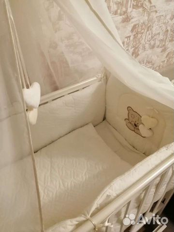 Детская кроватка с поперечным маятником объявление продам