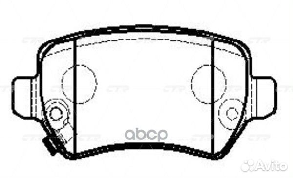 CKG-58 Колодки тормозные дисковые зад GK0