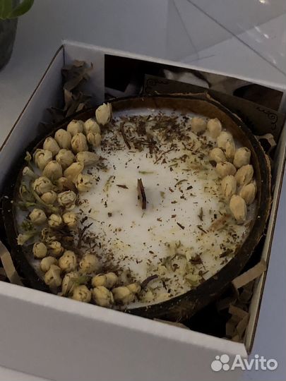 Ароматная кокосовая свеча