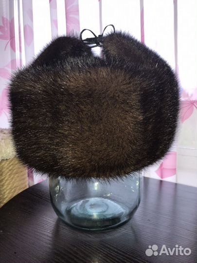 Шапка-ушанка норковая