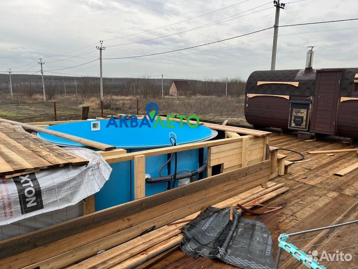 Бассейн из полипропилена круглый