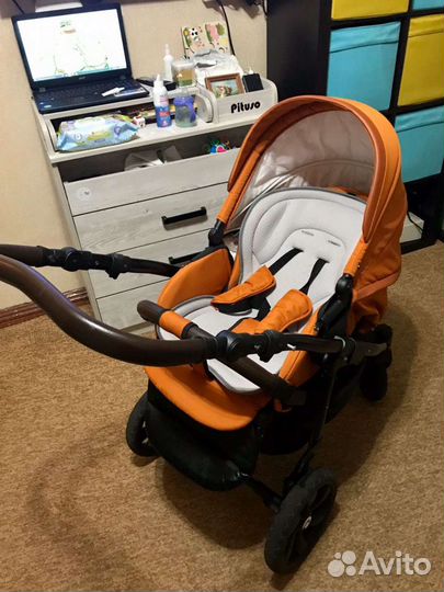 Коляска 2в1 Tutis Nanni Кожа