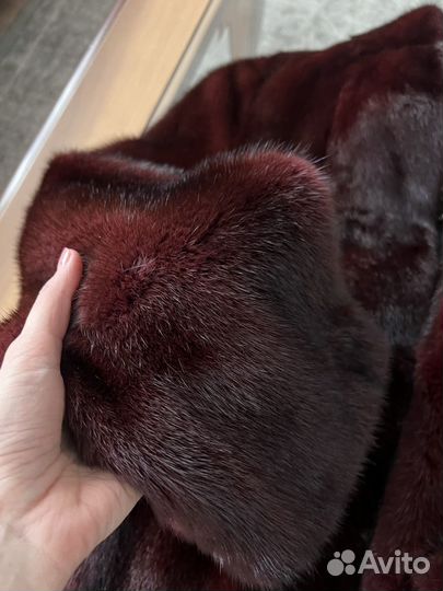 Шуба норковая пиджак воротник маленькая стойка