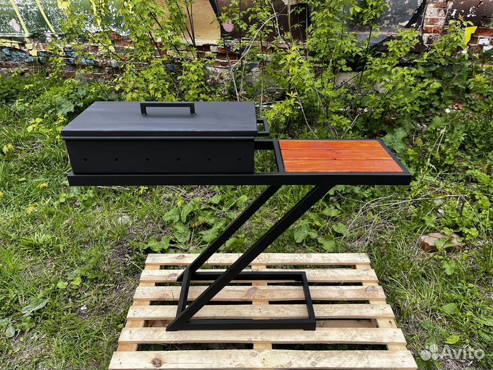 Мангал лофт с крышкой