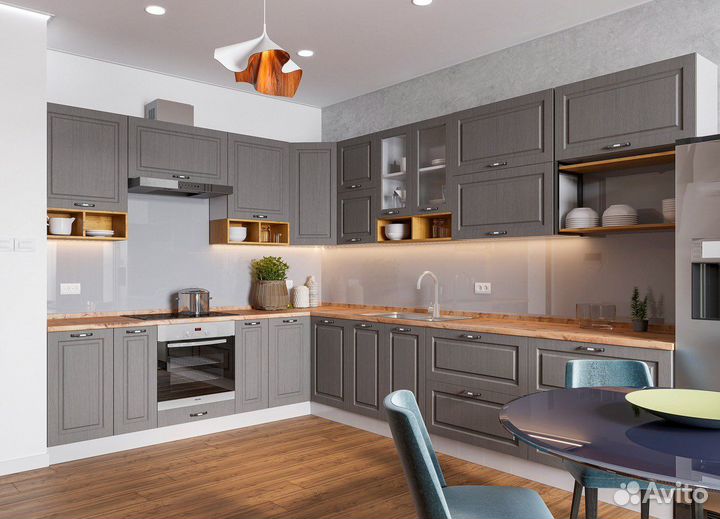 Кухонный гарнитур на заказ в стиле капри