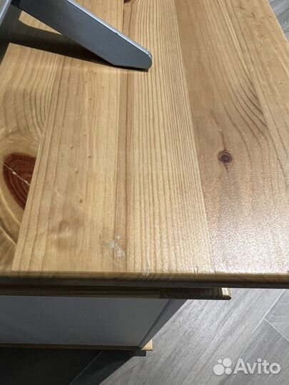 Комод из массива сосны с пеленальной надстройкой