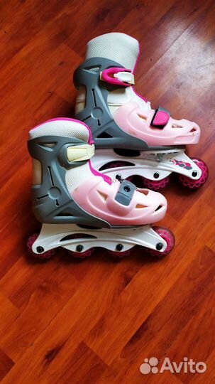 Ролики детские для девочек + защита