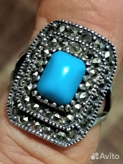 Серебряное винтажное кольцо