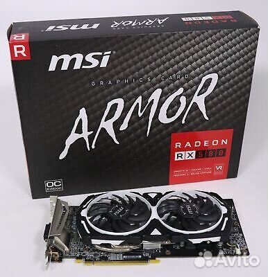 Видеокарта rx580 8gb msi