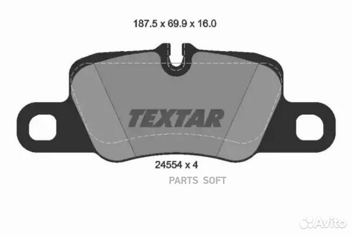 Textar 2455402 Колодки задние audi Q7/porsche Cayenne/VW Touareg 2010- textar 2455402