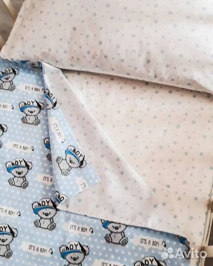 Постельное белье в овальную кроватку