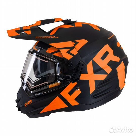Мотошлем FXR Torque X Team Blk/Orange + подшлемник