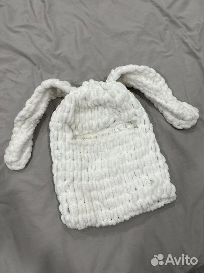 Балаклава из плюшевой пряжи