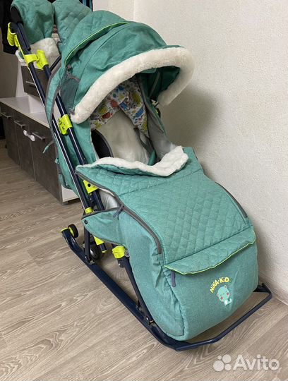 Санки коляска nika