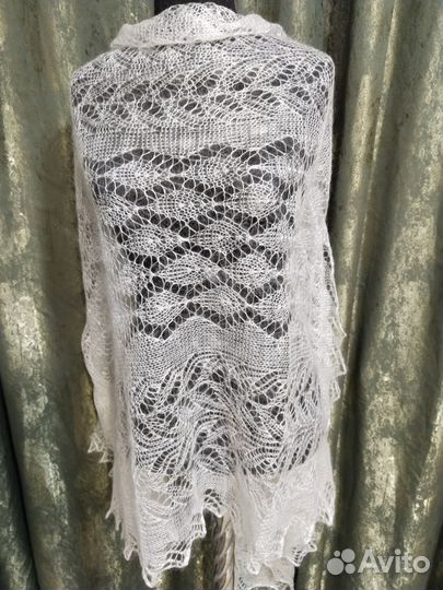 Палантин шарф пуховый