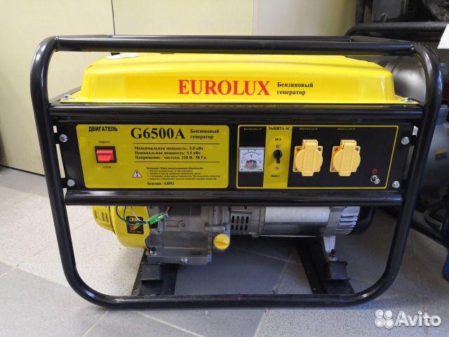 Бензогенератор eurolux G6500A (5,5 кВт)