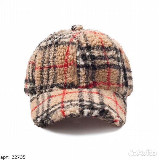 Кепка burberry меховая коричневая