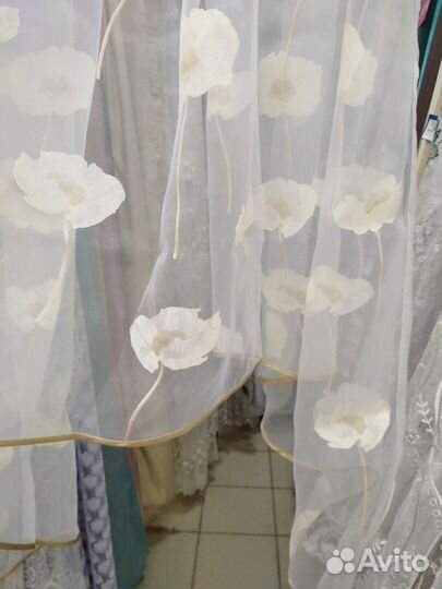 Тюль для кухни новая