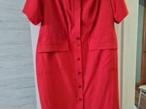 Платье женское красное 56 размер