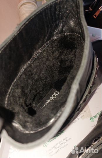 Полусапоги женские зимние натуральная кожа