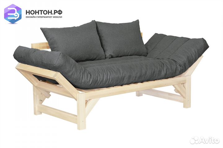 Диван кушетка Амбер-2 темно-серый