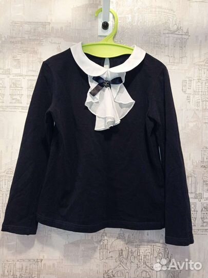 Школьные блузки, сарафан, кардиган 134 размер