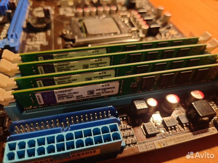 Материнская плата asus P7H55-M SI + I3-550 + 8GB