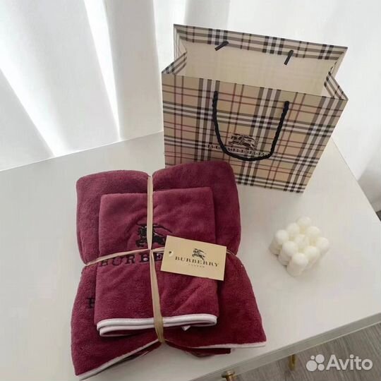 Брендовый набор полотенец (Dior, Chanel, Burberry)